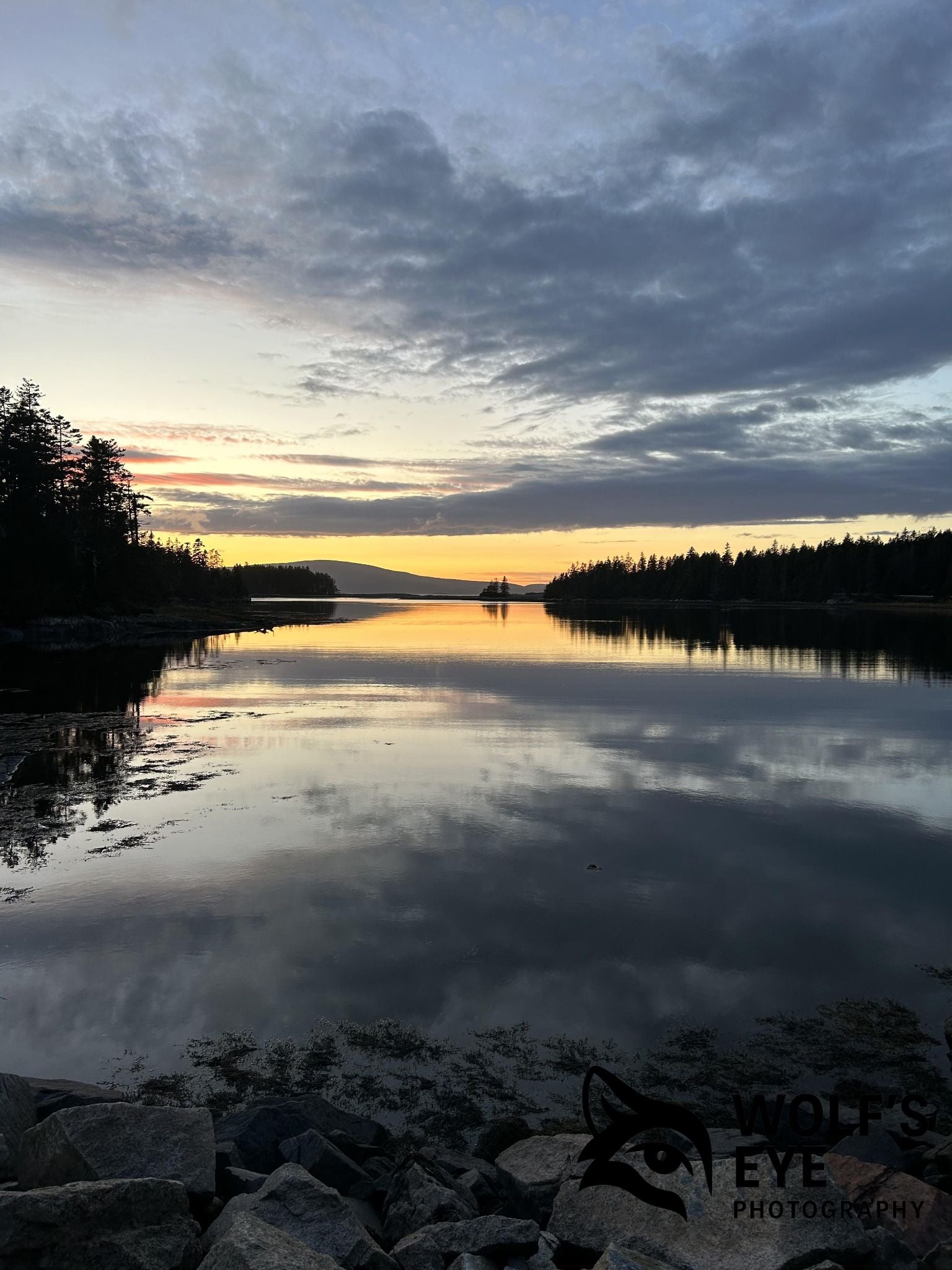 Sunset Reflections – Tranquil Lakeside