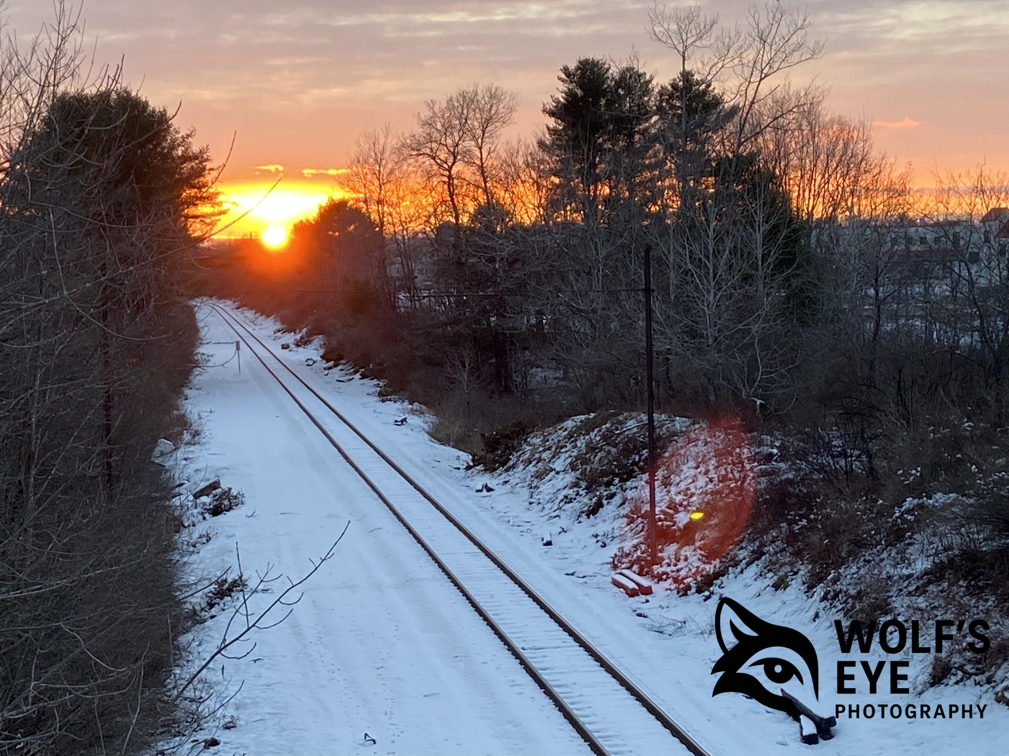 Winter Rails at Sunrise